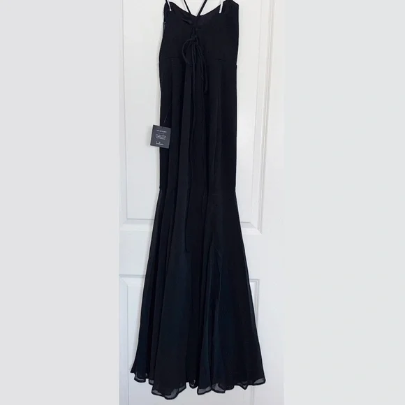 Charming Endearment Black Lace-Up Trumpet Maxi Dress sz XL NWT - Picture 9 of 12